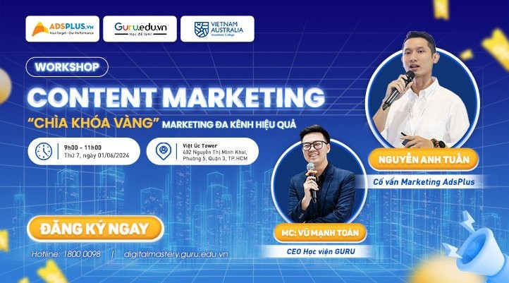 [Workshop]: CONTENT MARKETING -"CHÌA KHÓA VÀNG"